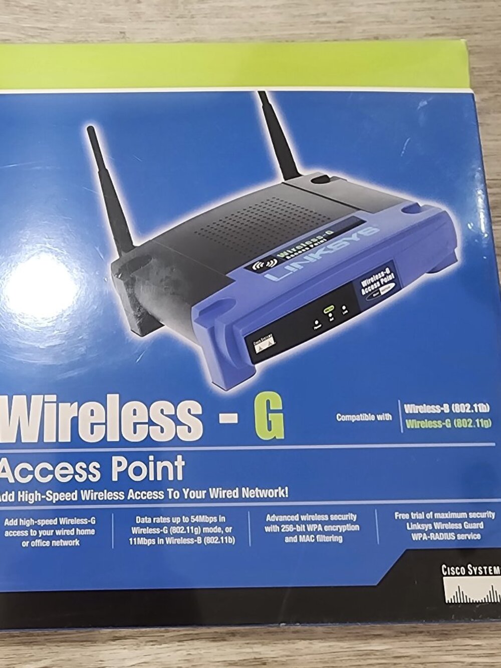 Linksys Wireless-G Broadband Router 2.4GHz Model WAP54G New Sealed